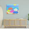 Stupell Industries Vibrant Sun Umbrellas Summer Beach Shore Scene Canvas Wall Art, Design By Maret Hensick view 3