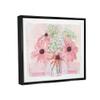 Stupell Industries Delicate Pink Flower Blossoms Bouquet Doily Vase Floating Framed Wall Art, Design By unknown view 2