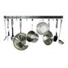 Enclume Handcrafted 36" Easy Mount, 6 Hooks, Hammered Steel Wall Rack view 3
