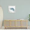 Stupell Industries Swimming Sea Turtle Coral Beach Plank Design Framed Wall Art, Design By Carol Robinson view 2
