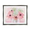 Stupell Industries Delicate Pink Flower Blossoms Bouquet Doily Vase Floating Framed Wall Art, Design By unknown view 1