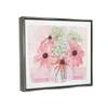 Stupell Industries Delicate Pink Flower Blossoms Bouquet Doily Vase Floating Framed Wall Art, Design By unknown view 2