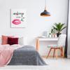 Glam Lips Typography Makeup, 24 x 30 Inch Canvas Wall Art view 2