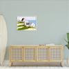 Stupell Industries Quaint Seaside Cottages Overlooking Vast Ocean Landscape Framed Wall Art, Design By Tina Finn view 2