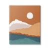 Stupell Industries Abstract Mountain Peaks Round Moon Nature Scene Canvas Wall Art, Design By JJ Design House LLC view 1