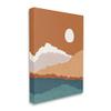 Stupell Industries Abstract Mountain Peaks Round Moon Nature Scene Canvas Wall Art, Design By JJ Design House LLC view 2
