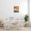 Stupell Industries Abstract Mountain Peaks Round Moon Nature Scene Canvas Wall Art, Design By JJ Design House LLC view 3