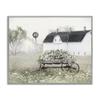 Vintage Flower Wagon Farmhouse Charm, 24 x 30 Inch Framed Gicle Print view 1