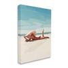 Stupell Industries Beach Babe Lounging Coastal Ocean Shoreline Canvas Wall Art, Design By Amelia Noyes view 2
