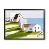Stupell Industries Quaint Seaside Cottages Overlooking Vast Ocean Landscape Framed Wall Art, Design By Tina Finn view 1