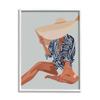 Stupell Industries Woman Obscured By Sun Hat Summer Beach Portrait Framed Wall Art, Design By Amelia Noyes view 1