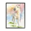 Stupell Industries Stoic Fantasy Unicorn Pastel Dripping Watercolor Detail Framed Wall Art, Design By Jennifer Redstreake view 1