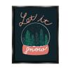 Stupell Industries Let It Snow Seasonal Winter Globe Candy Cane Text Floating Framed Wall Art, Design By Dominika Godette view 1