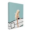 Stupell Industries Woman Carrying Surf Board Windblown Beach Hair Canvas Wall Art, Design by Amelia Noyes view 2