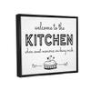 Stupell Industries Welcome to Kitchen Fresh Baked Pie Rustic Phrase Floating Framed Wall Art, Design By Mollie B. view 2