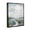 Stupell Industries Tranquil Flowers Blooming Meadow Path Puffy Clouds Floating Framed Wall Art, Design By Sally Swatland view 2