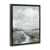 Stupell Industries Tranquil Flowers Blooming Meadow Path Puffy Clouds Floating Framed Wall Art, Design By Sally Swatland view 4