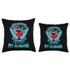 I Will Forever Hold You In My Heart I Love & Miss My Husband Throw Pillow view 3