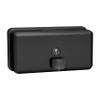 ASI - 0345-41 - Matte Black - Soap Dispenser - Liquid, Horizontal - Powder Coated Stainless - 40 oz. - Surface Mounted view 1