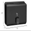 ASI - 0345-41 - Matte Black - Soap Dispenser - Liquid, Horizontal - Powder Coated Stainless - 40 oz. - Surface Mounted view 2