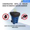 trash smell buster Outdoor Trash Can Cover Odor Eliminating Bag with Elastic Band Lemon Scented Durable 64 Gallon 3 Pack view 4