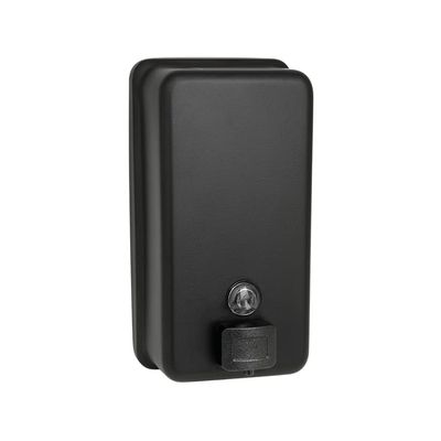ASI - 0347-41 - Matte Black - Soap Dispenser - Liquid, Vertical - Powder Coated Stainless - 40 oz. - Surface Mounted