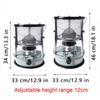 Bcofo Portable Kerosene HeaterKerosene Stove Heater, Non Electric Camping Stove Oil Heaters, with Adjustable Protective Cover, Low Fuel Consumption, for Tents Patio Camping Cooking view 3