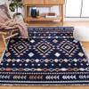 SAFAVIEH Marrakech Collection Accent Rug - 4' x 6', Navy & Multi, Moroccan Boho Tribal Rustic Design, Non-Shedding & Easy Care, Ideal for High Traffic Areas in Entryway, Living Room, Bedroom (MRK606N) view 1