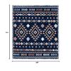 SAFAVIEH Marrakech Collection Accent Rug - 4' x 6', Navy & Multi, Moroccan Boho Tribal Rustic Design, Non-Shedding & Easy Care, Ideal for High Traffic Areas in Entryway, Living Room, Bedroom (MRK606N) view 2
