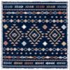 SAFAVIEH Marrakech Collection Accent Rug - 4' x 6', Navy & Multi, Moroccan Boho Tribal Rustic Design, Non-Shedding & Easy Care, Ideal for High Traffic Areas in Entryway, Living Room, Bedroom (MRK606N) view 3