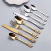 24 Piece Silverware Set Service for 6 Durable 18/10 Stainless Steel Flatware Sets Palace Design Home Kitchen Wedding Hotel Cutlery Utensils Include Teaspoons Knifes Forks and Spoons view 4