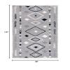 SAFAVIEH Area Rug 8x10 - Marrakech Collection - Large - Grey & Navy, Moroccan Boho Tribal Rustic Design, Non-Shedding & Easy Cleaning, Ideal for Living Room, Bedroom, Office, Dining Space (MRK604P) view 2