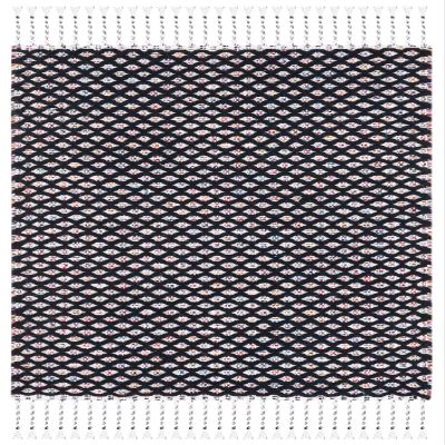SAFAVIEH Montauk Collection Accent Rug - 2' x 3', Black & Ivory, Handmade Flat Weave Cotton, Ideal for High Traffic Areas in Entryway, Living Room, Bedroom (MTK475Z)
