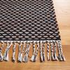 SAFAVIEH Montauk Collection Accent Rug - 2' x 3', Black & Ivory, Handmade Flat Weave Cotton, Ideal for High Traffic Areas in Entryway, Living Room, Bedroom (MTK475Z) view 3