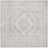SAFAVIEH Area Rug 5' Square - Reflection Collection - Light Grey & Cream, Non-Shedding & Easy Cleaning, Ideal for Living Room, Bedroom (RFT668G) view 3