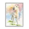 Stupell Industries Stoic Fantasy Unicorn Pastel Dripping Watercolor Detail Framed Wall Art, Design By Jennifer Redstreake view 1