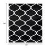 SAFAVIEH Area Rug 8x10 - Tahoe Shag Collection - Large - Black & White, Trellis Pattern, Non-Shedding & Easy Cleaning, Plush Thick Pile, Ideal for Living Room, Bedroom, Dining Space (THO677Z) view 2