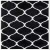 SAFAVIEH Area Rug 8x10 - Tahoe Shag Collection - Large - Black & White, Trellis Pattern, Non-Shedding & Easy Cleaning, Plush Thick Pile, Ideal for Living Room, Bedroom, Dining Space (THO677Z) view 3