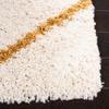 SAFAVIEH Hudson Shag Collection Area Rug - 4' Square, Ivory & Gold, Modern Trellis Design, Non-Shedding & Easy Care, 2-inch Thick Ideal for High Traffic Areas in Living Room, Bedroom (SGH281E) view 3