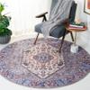 SAFAVIEH Washable Rug Tucson Collection - 6' Round, Beige & Grey, Slip Resistant & Easy to Clean, Ideal for Living Room, Bedroom, Dining Space (TSN194C) view 1