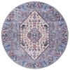 SAFAVIEH Washable Rug Tucson Collection - 6' Round, Beige & Grey, Slip Resistant & Easy to Clean, Ideal for Living Room, Bedroom, Dining Space (TSN194C) view 3