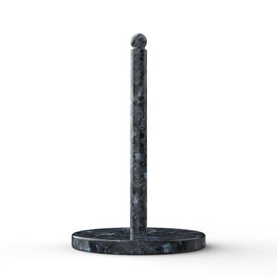 Koville Norwegian Natural Granite Paper Towel Holder Countertop, Genuine Stone Paper Towel Holder Stand for Kitchen Organization/Storage, Fit for Standard or Jumbo-Sized Rolls(Blue Pearl)