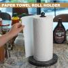 Koville Norwegian Natural Granite Paper Towel Holder Countertop, Genuine Stone Paper Towel Holder Stand for Kitchen Organization/Storage, Fit for Standard or Jumbo-Sized Rolls(Blue Pearl) view 4