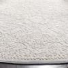 SAFAVIEH Area Rug 5' Round - Reflection Collection - Light Grey & Cream, Non-Shedding & Easy Cleaning, Ideal for Living Room, Bedroom (RFT668G) view 4