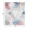 SAFAVIEH Area Rug 8x10 - Phoenix Collection - Large - Ivory & Blue, Modern Abstract Design, Non-Shedding & Easy Cleaning, Ideal for Living Room, Bedroom, Office, Dining Space (PHX571M) view 2