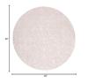 SAFAVIEH Area Rug 5' Round - Reflection Collection - Cream & Ivory, Non-Shedding & Easy Cleaning, Ideal for Living Room, Bedroom (RFT667D) view 2