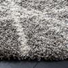 SAFAVIEH Hudson Shag Collection Area Rug - 4' Round, Distressed Grey & Ivory, Trellis Design, Non-Shedding & Easy Care, 2-inch Thick Ideal for High Traffic Areas in Living Room, Bedroom (SGH281K) view 3