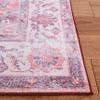 SAFAVIEH Washable Rug Tucson Collection - 6' Square, Rust & Beige, Slip Resistant & Easy to Clean, Ideal for Living Room, Bedroom, Dining Space (TSN163P) view 3