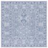 SAFAVIEH Washable Rug Tucson Collection - 6' Square, Grey & Ivory, Slip Resistant & Easy to Clean, Ideal for Living Room, Bedroom, Dining Space (TSN141F) view 1