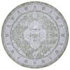 SAFAVIEH Washable Rug Tucson Collection - 6' Round, Green & Beige, Slip Resistant & Easy to Clean, Ideal for Living Room, Bedroom, Dining Space (TSN136Y) view 3